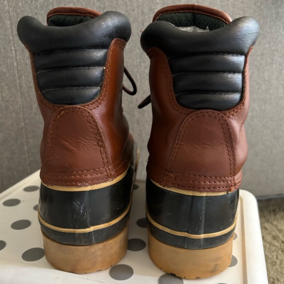 Men’s Duck Boots, Lace Up Rain Boots, Size 11 - Picture 5 of 9